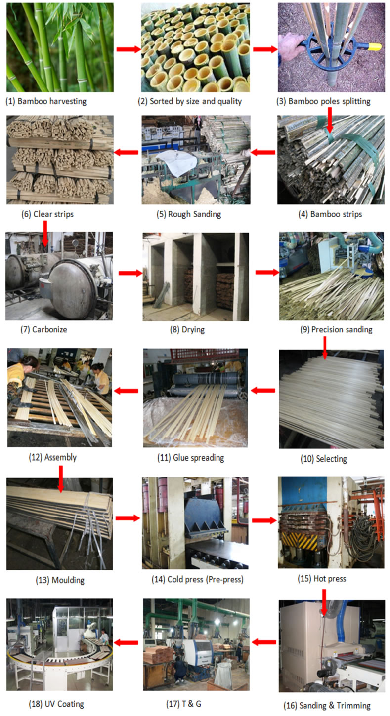 Bamboo Flooring Manufacturing Process