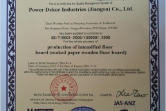 ISO 9001 2008 by WSF